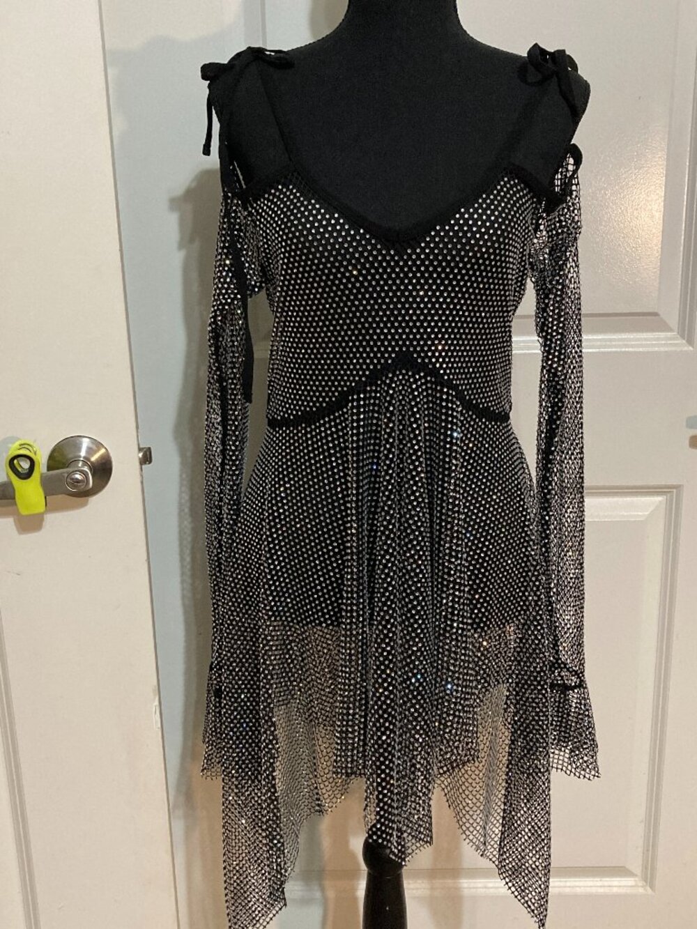 Dolls Kill Club EXX Faeries Handkerchief Dress - Rhinestone
